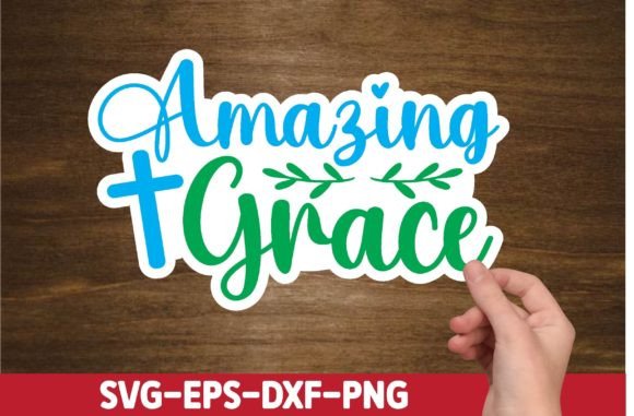 Amazing Grace, Christian Sticker Design and Crafts