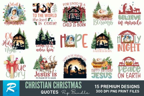 Christian Christmas Sublimation Bundle & Crafts