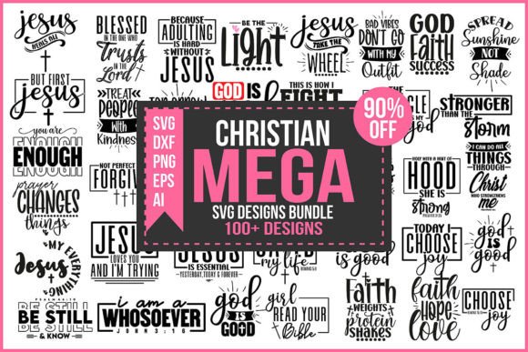 Christian Mega Svg Design Bundle for Crafts
