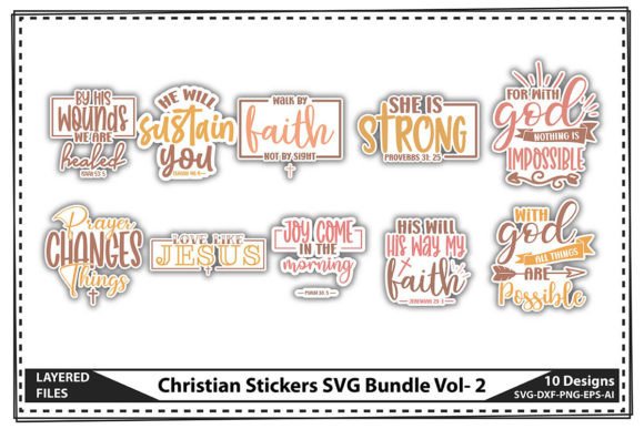 Christian Stickers SVG Bundle Vol-2 Review