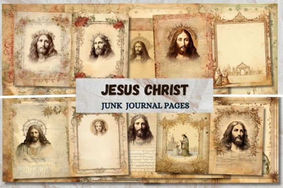 Jesus Christ Junk Journal Pages and Print Templates