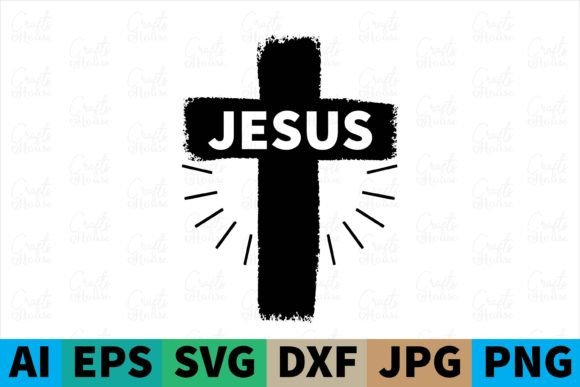 Jesus Christian Svg Design and Print Templates