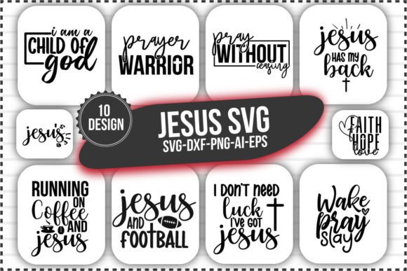 Jesus Svg Bundle for Crafts