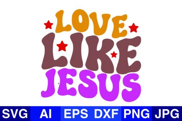 Love Like Jesus, Christmas SVG PNG Design for Crafts